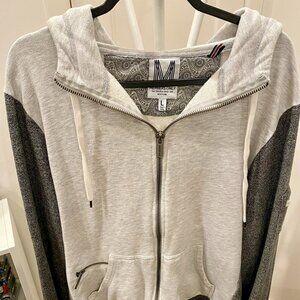 Vintage-Inspired Members Only Full-Zip Hoodie